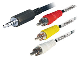 AV kabel 3,5mm-3xRCA-J11