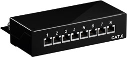 CAT6 Patchpanel 8 port CAT6 Patchpanel 8 port