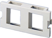 CAT6 bricka 2xKeystone till uttagsbox CAT6 bricka 2xKeystone till uttagsbox
