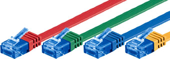 CAT6a flatkabel U-UTP färgad CAT6a flatkabel U-UTP färgad